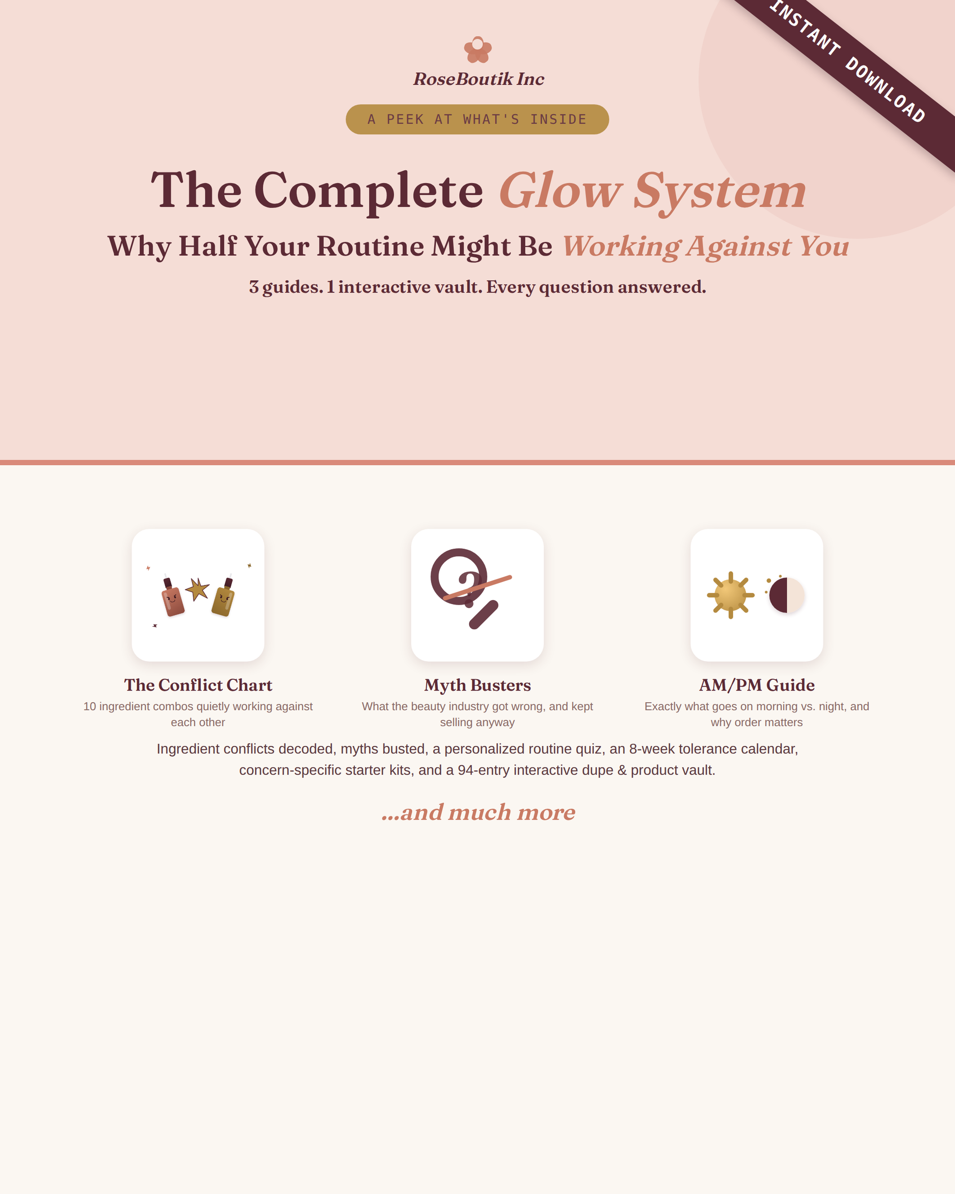 The Complete Glow System – Instant Download skincare guide by RoseBoutik